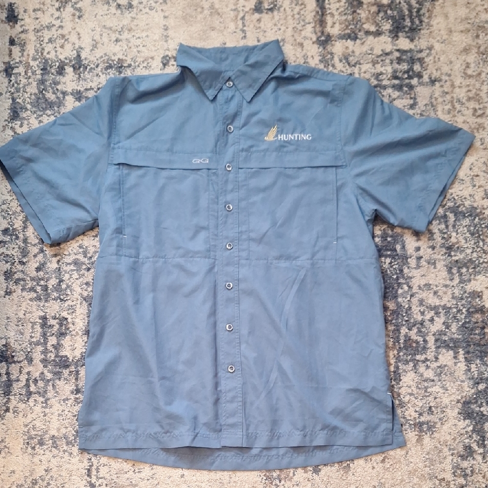 GameGuard Outdoors Men’s Short-Sleeve Button-Up Shirt–Size Large